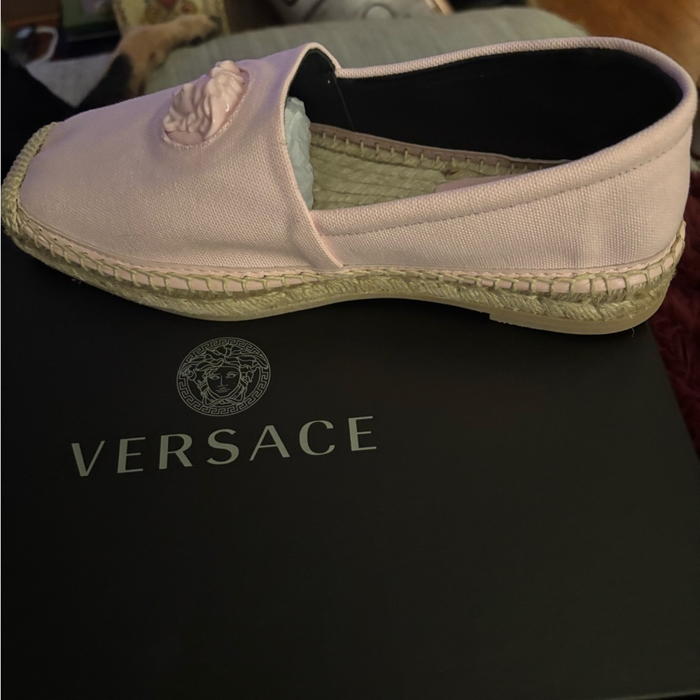 Versace Light Pink Espadrilles